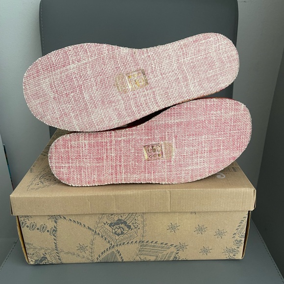 Free People Almost Paradise Platform Coral Brocade EU Size 40 US 9.5 - Picture 13 of 16